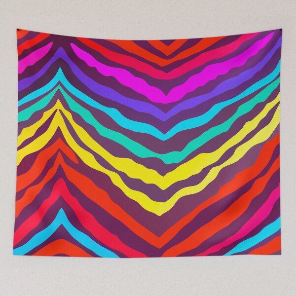 Item preview, Rainbow Tiger Stripe - Bold and Vibrant Animal Print Design designed and sold by Timegraf.