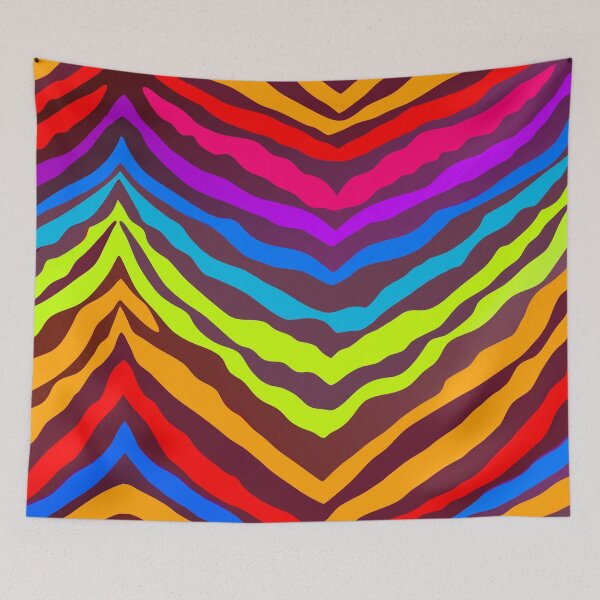 Item preview, Rainbow Tiger Stripe - Bold and Vibrant Animal Print Design designed and sold by Timegraf.