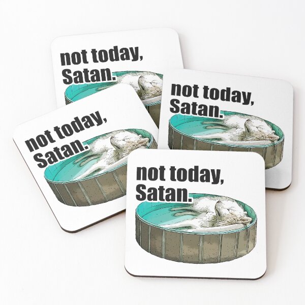 Item preview, Not Today, Satan designed and sold by stephkaye88.