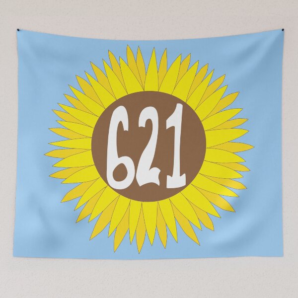 Item preview, Hand Drawn Texas Sunflower 621 Area Code designed and sold by itsrturn.