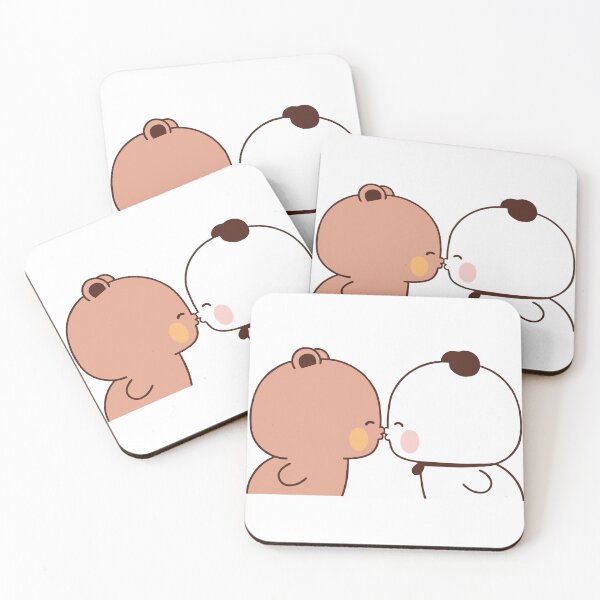 Item preview, Bubu Dudu Kissing Valentine's day  designed and sold by ThePurplePrints.