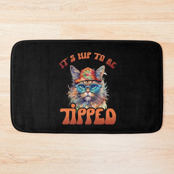 Item preview, It's Hip To Be Tipped Colorful Cat With Sunglasses Bandana designed and sold by Dressed For  Duty.