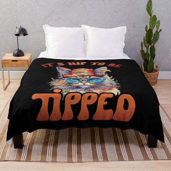 Item preview, It's Hip To Be Tipped Colorful Cat With Sunglasses Bandana designed and sold by Dressed For  Duty.