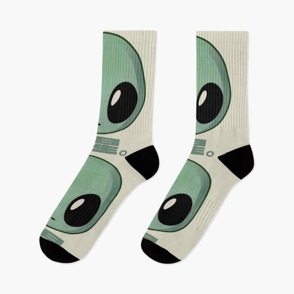 Item preview, Kawaii Alien Face with Japanese Text | Minimalist Sci-Fi Art designed and sold by IAPICTURE.