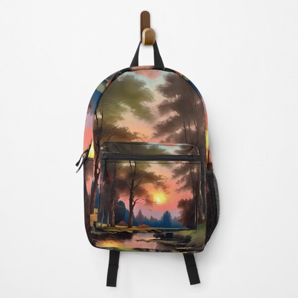 Item preview, Vintage Impressionist Landscape: Forest Lake in Spring | Impressionism | Landscape Artwork designed and sold by UnhingedBird.