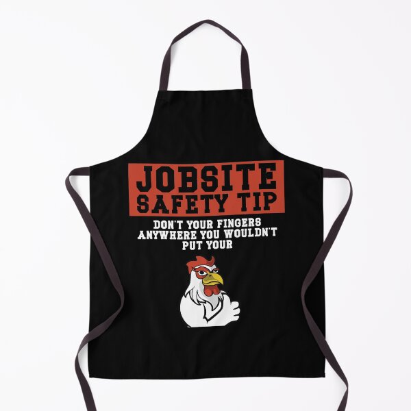Item preview, Jobsite Safety Tip Don't Put Your Fingers Retro designed and sold by Dressed For Duty.