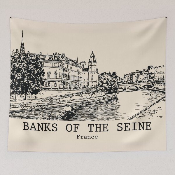 Item preview, Banks of the Seine - France designed and sold by Lakeric Cityscapes.