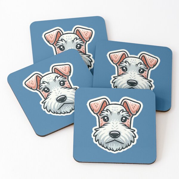 Item preview, Wire Fox Terrier Head  designed and sold by ArtistEmbrace.