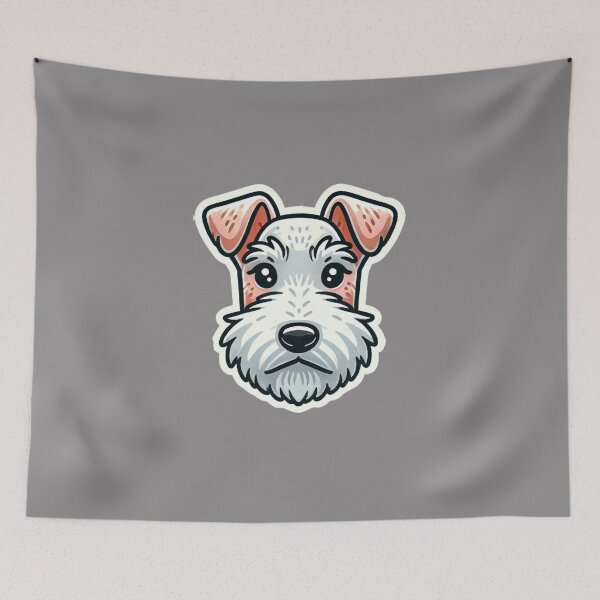 Item preview, Wire Fox Terrier Head  designed and sold by ArtistEmbrace.
