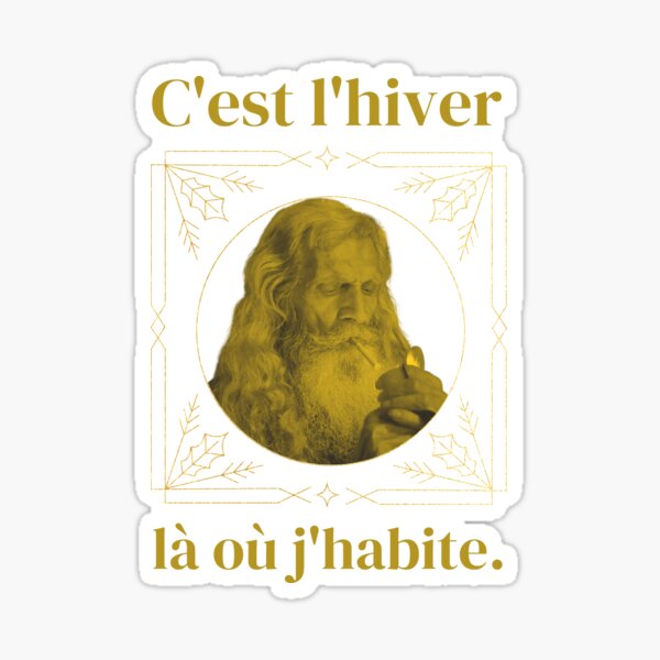 Item preview, Monsieur Aerakis - C'est l'hiver est là où j'habite. designed and sold by MTraditionnelle.