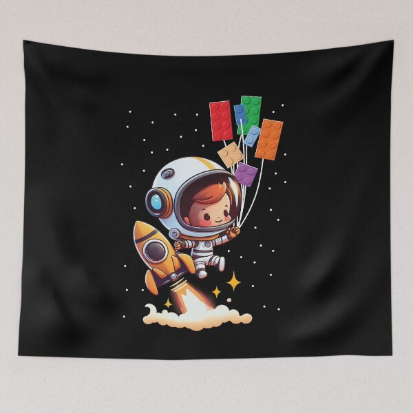Item preview, Building Blocks Bricks Space Astronaut Funny Master Builder designed and sold by Dressed For  Duty.