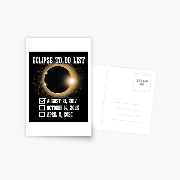 Item preview, To Do List Annular Solar Eclipse 2017 2023 2024 Totality designed and sold by Dressed For  Duty.