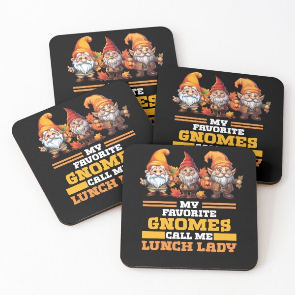 Item preview, My Favorite Gnomes Call Me Lunch Lady Thanksgiving designed and sold by Dressed For  Duty.