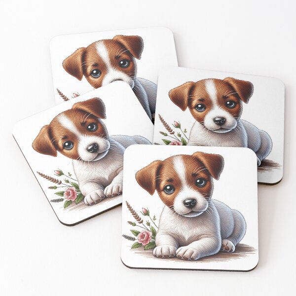 Item preview, adorable and cute jack russell puppy designed and sold by nicnacc.