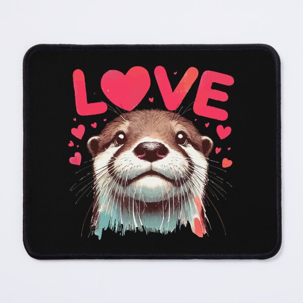 Item preview, Love Otter Happy Valentines Day designed and sold by TomFrontierArt.