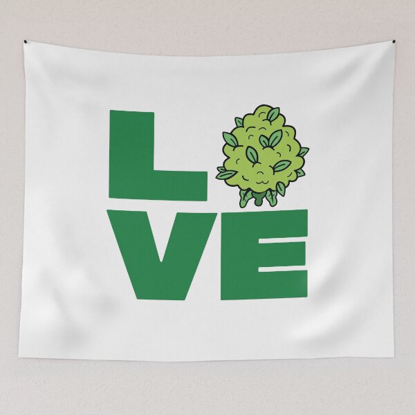 Item preview, Love Weed – Fun Cannabis-Themed Design for Stoners designed and sold by Cannaxes Studio.