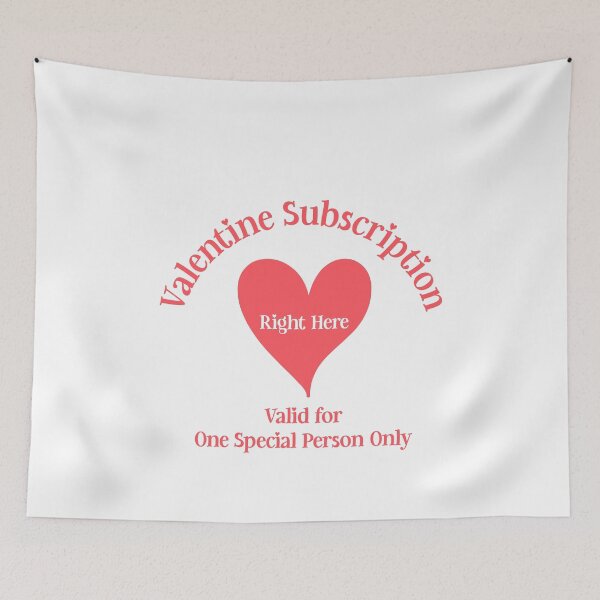 Item preview, Valentine Subscription, Unique designed and sold by villacreativa.