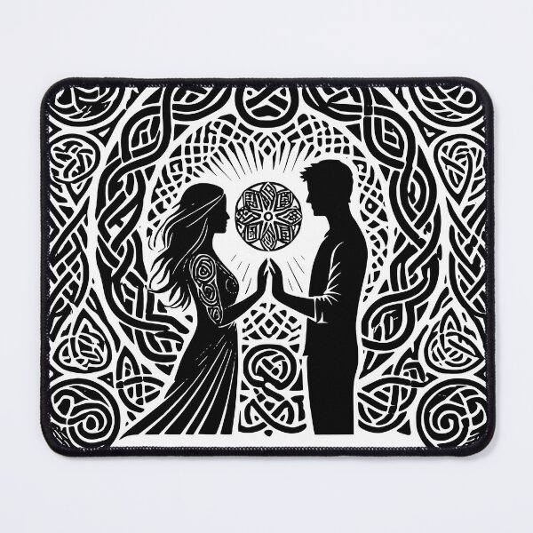 Item preview, Celtic Anam Cara Soulmate Design - Handfasting Love Art designed and sold by Tommy Studio.