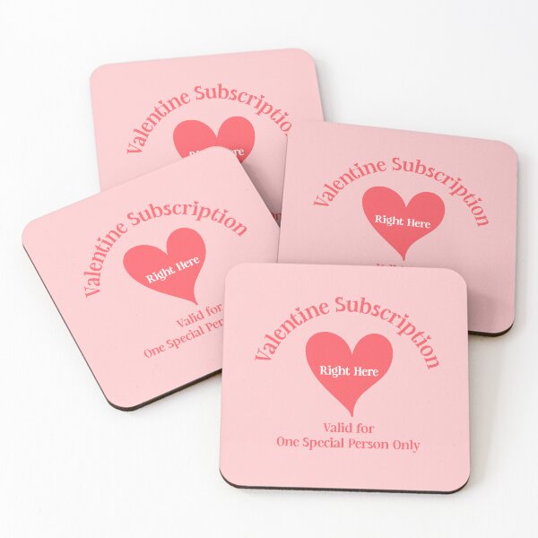 Item preview, Valentine Subscription, Unique designed and sold by villacreativa.