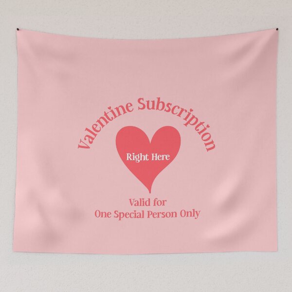 Item preview, Valentine Subscription, Unique designed and sold by villacreativa.