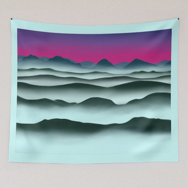 Item preview, Misty mountains sunrise designed and sold by Haleeva.
