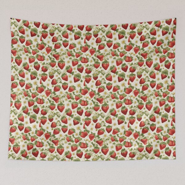 Aperçu de l'œuvre Fraises et fleurs créée et vendue par DazzDesigns.