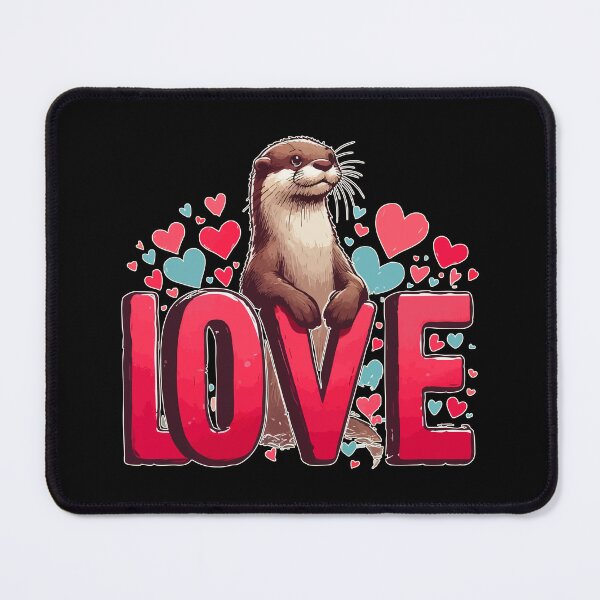 Item preview, Love Cute Otter Happy Valentines Day designed and sold by TomFrontierArt.