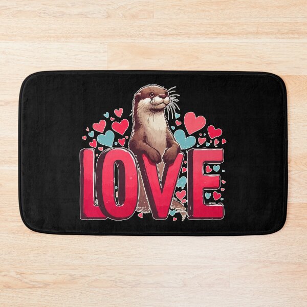 Item preview, Love Cute Otter Happy Valentines Day designed and sold by TomFrontierArt.