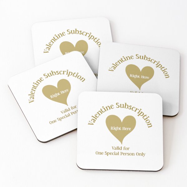 Item preview, Valentine Subscription, Unique designed and sold by villacreativa.