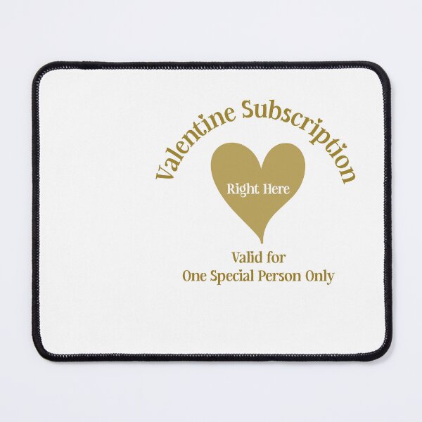 Item preview, Valentine Subscription, Unique designed and sold by villacreativa.