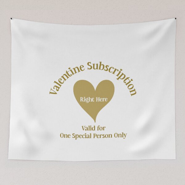 Item preview, Valentine Subscription, Unique designed and sold by villacreativa.