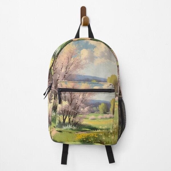 Item preview, Vintage Impressionist Landscape: Meadow Path in Spring | Impressionism | Landscape Artwork designed and sold by UnhingedBird.