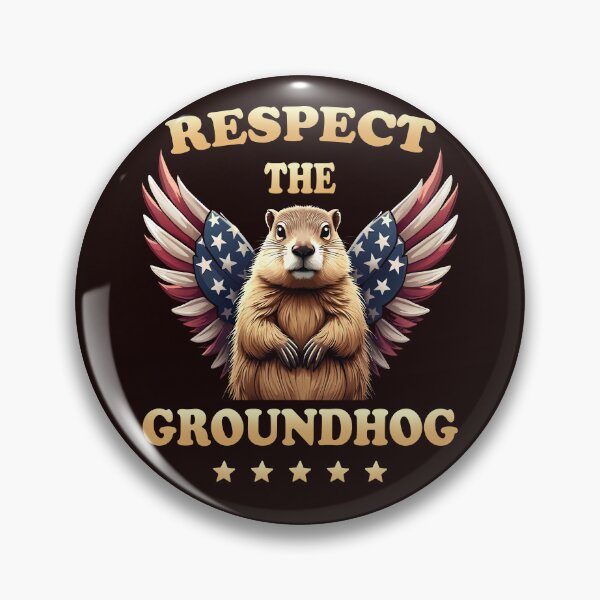 Item preview, Respect the Groundhog American Pride  designed and sold by AxelBrook.