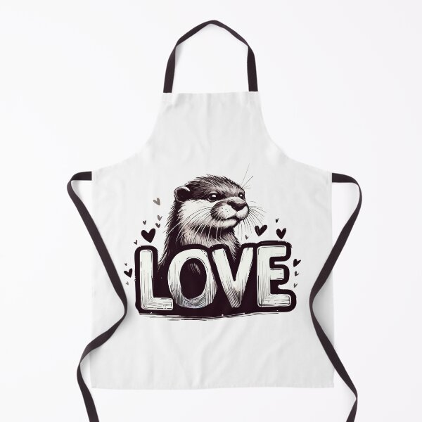 Item preview, Love Otter Happy Valentines Day Monochromatic designed and sold by TomFrontierArt.