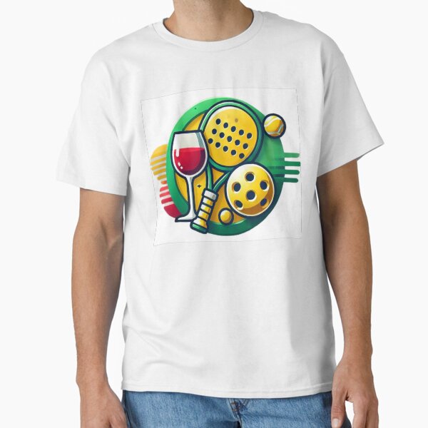 Item preview, Pickleball and wine designed and sold by BackgroundND.