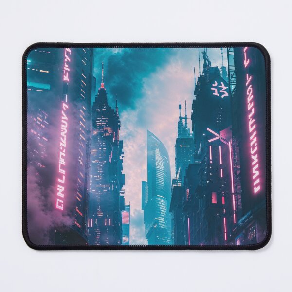 Item preview, Futuristic City Landscape with Neon Lights in Anime Style designed and sold by Landscape-Anime.