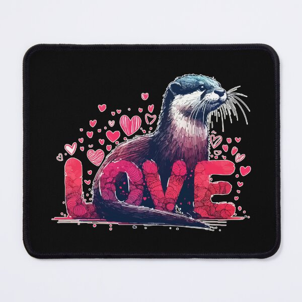 Item preview, Love Otter Sketchy Happy Valentines Day designed and sold by TomFrontierArt.
