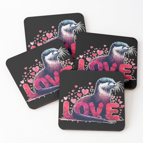 Item preview, Love Otter Sketchy Happy Valentines Day  designed and sold by TomFrontierArt.