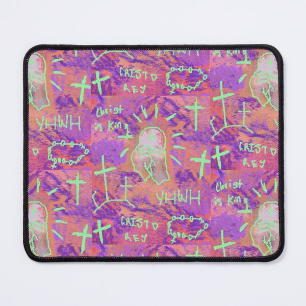 Item preview, Cristo Rey Jesus Christ Print Neon + Purple designed and sold by gsbgraphics.