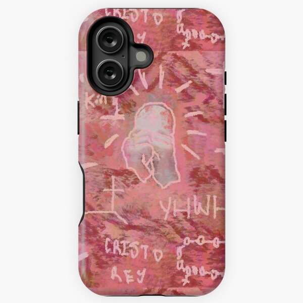 Vista previa del artículo con la obra «Cristo Rey Jesucristo Estampado Rojo + Rosa», diseñado y vendido por gsbgraphics.