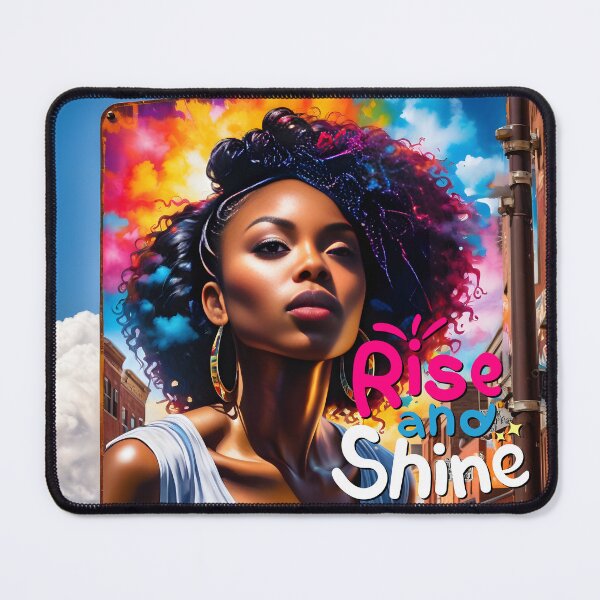Item preview, Rise and Shine: Vibrant Afrocentric Portrait with Urban Energy designed and sold by QPTheeArtist.