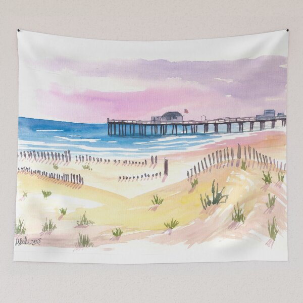 Item preview, Serene Dunes and Pier at Ocean Grove New Jersey designed and sold by artshop77.