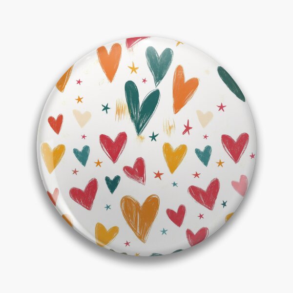Item preview, Corazones y estrellas hechos a mano designed and sold by RetroNeon.