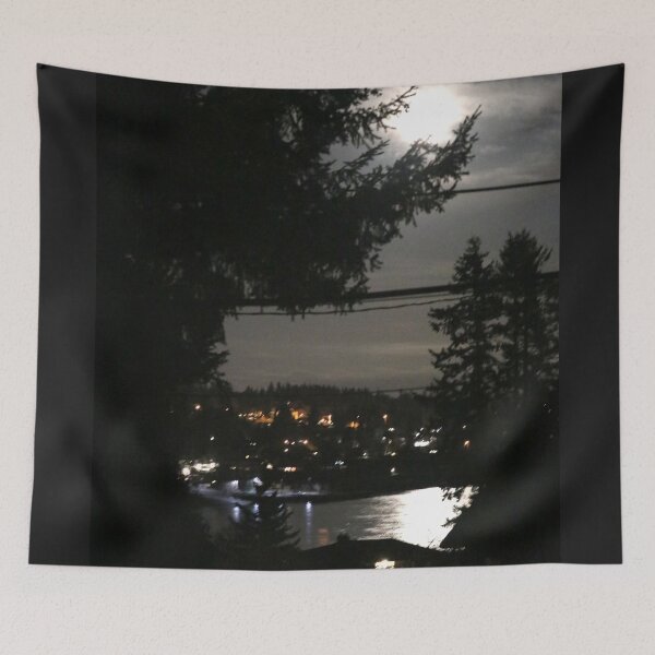 Item preview, March Bremerton Night-Lit Moon, Washington designed and sold by jzmurdock.