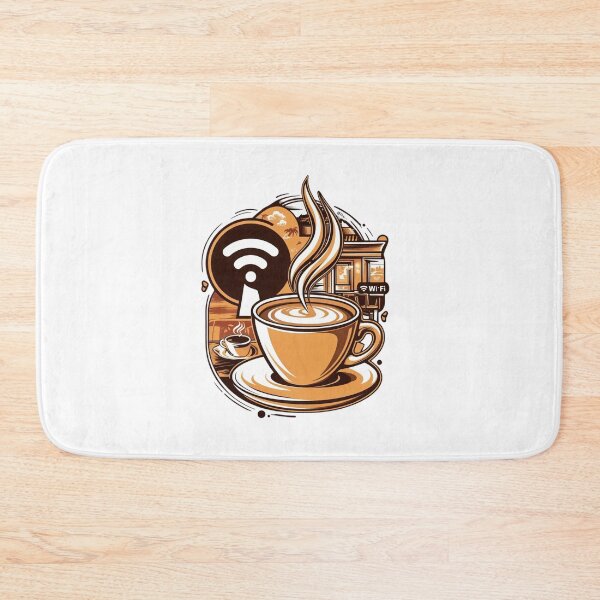 Item preview, Coffee, WiFi, and Chill: Your Ultimate Cafe Vibes Design designed and sold by RvinJo8.