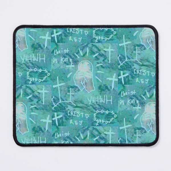 Item preview, Cristo Rey Jesus Christ Print Blue designed and sold by gsbgraphics.