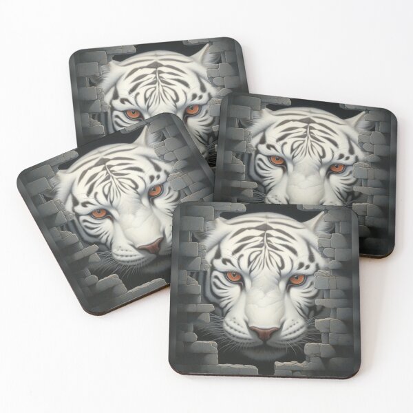 Item preview, White tiger designed and sold by mi-kam.