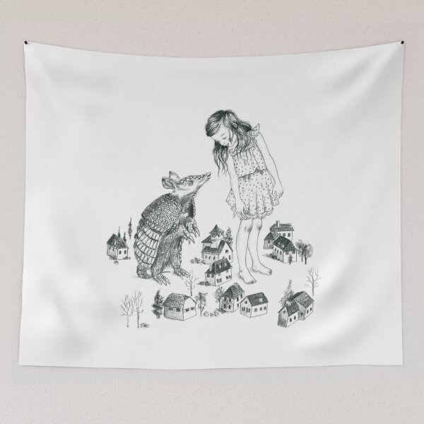 Item preview, The Girl and the Tatu Mulita designed and sold by PatronesKawai.