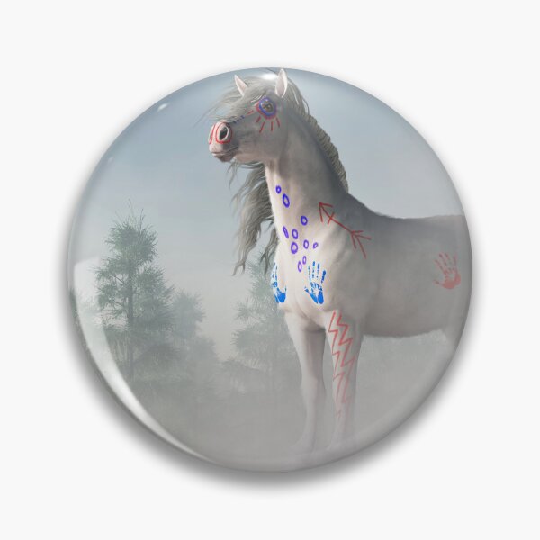 Item preview, White War Horse of the Morning Mists designed and sold by Daniel Eskridge.
