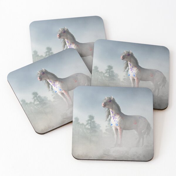 Item preview, White War Horse of the Morning Mists designed and sold by Daniel Eskridge.